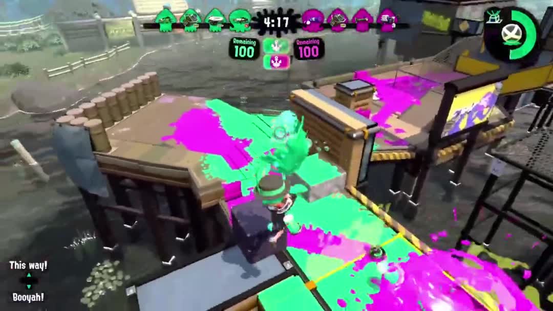 In Splatoon 2, the player becomes invisible after disconnection.

