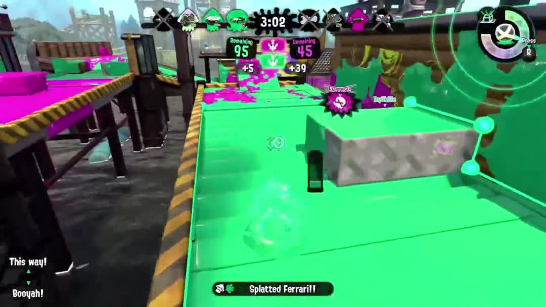In Splatoon 2, the player becomes invisible after disconnection.

