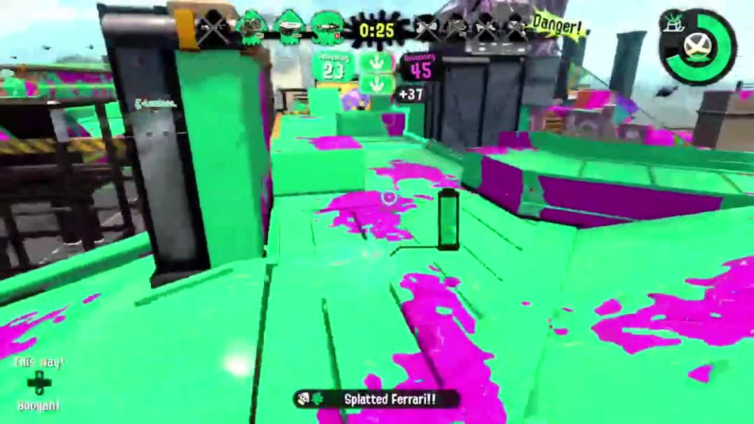 In Splatoon 2, the player becomes invisible after disconnection.

