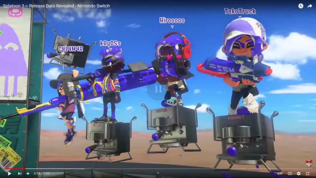 Pro players' reactions to Splatoon 3 release date and gameplay

