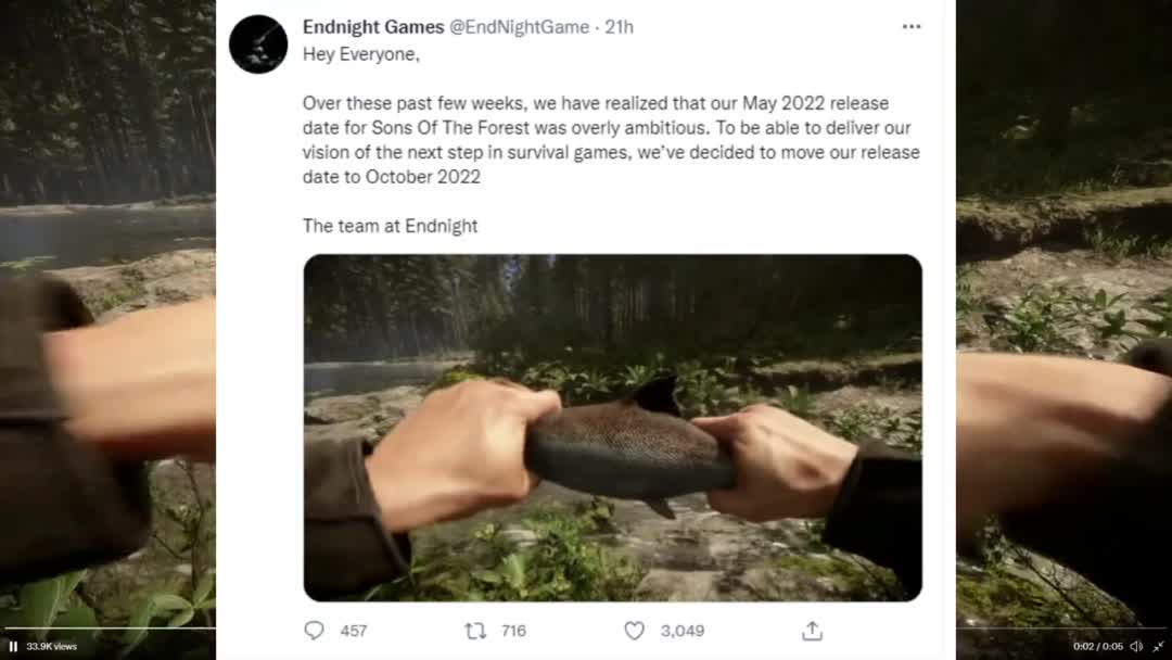 Sons Of The Forest delayed listing and new game trailer

