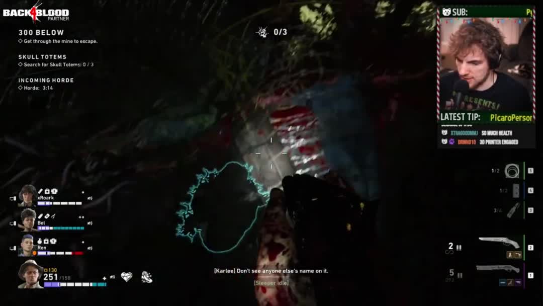 back 4 blood of the tunnel of terror DLC in the * new * tunnel (under 300) of no hope difficulty

