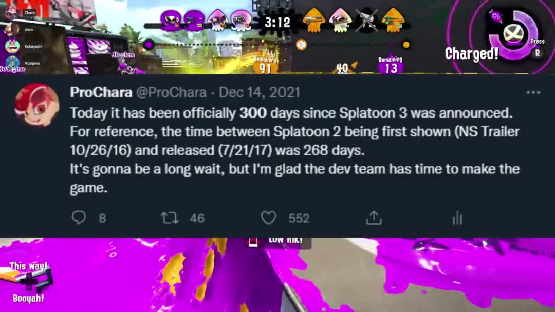 4 Splatoon 3 views in 8 minutes

